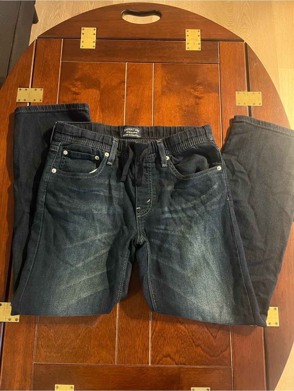 Signature by Levi Strauss Relaxed Jeans - Dark Blue Wash